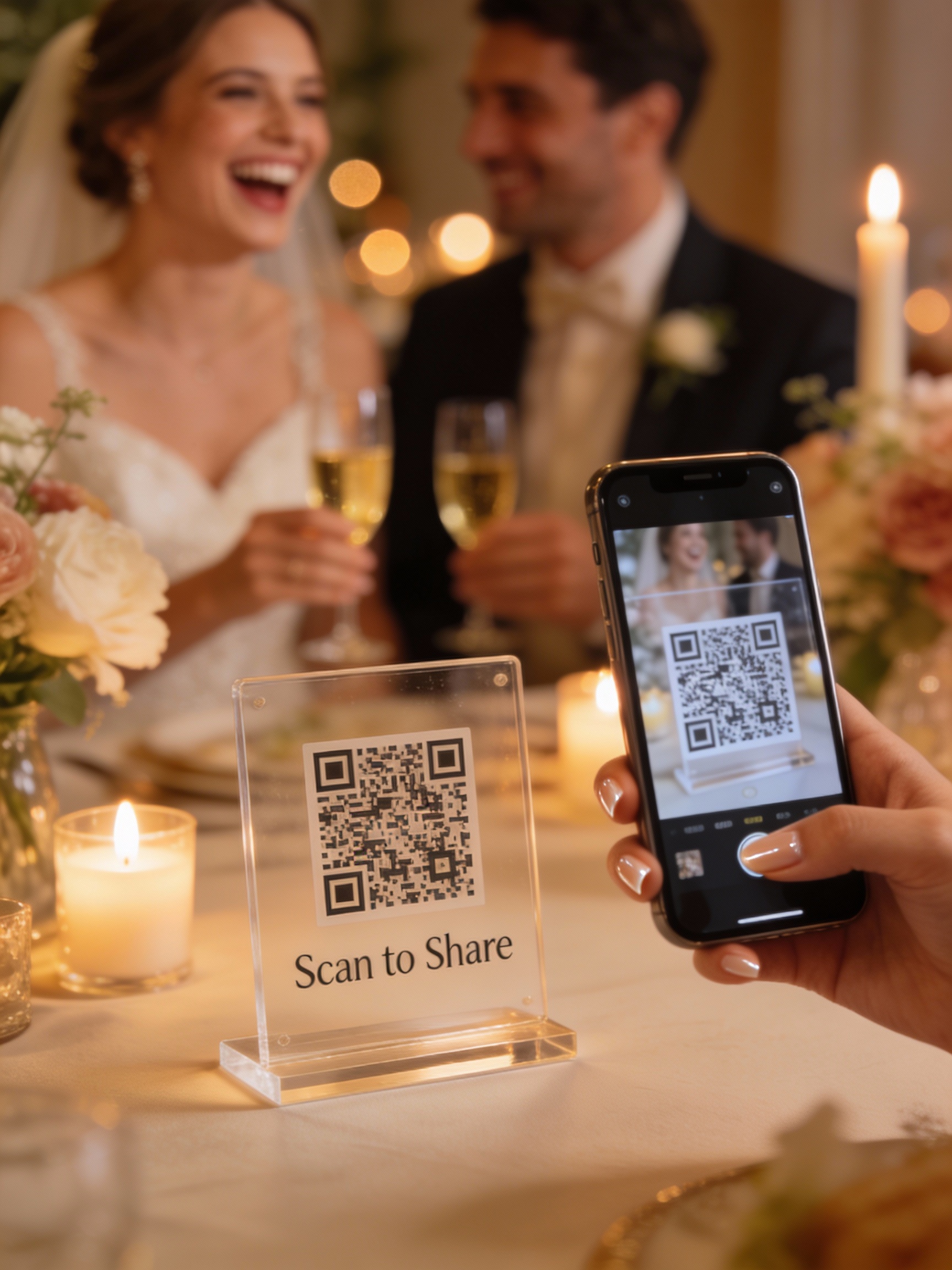 Jak udostępnić zdjęcia z wesela gościom? Aplikacje do zdjęć ślubnych i kod QR